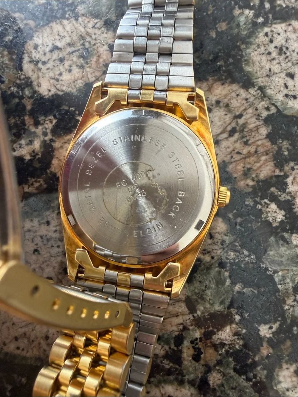 Elgin Vintage Day-Date Quartz President Style Watch